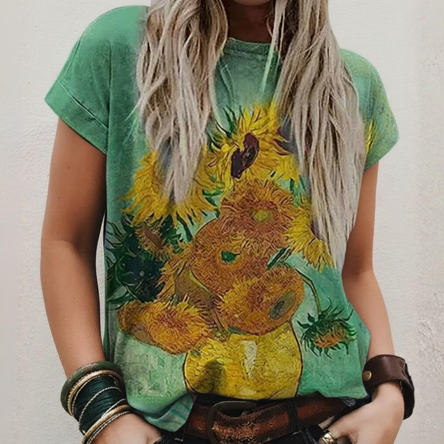 T-Shirt Stampa Artistica Ispirata a Van Gogh