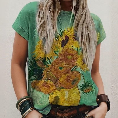 Van Gogh Inspiriertes Kunstdruck T-Shirt