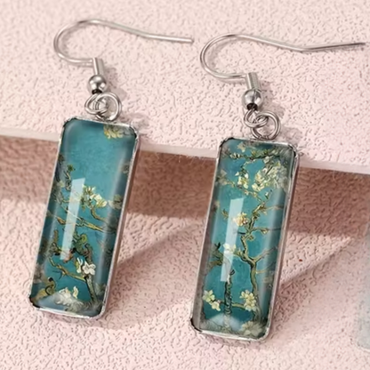 Van Gogh Geïnspireerde Elegante Statement Haakoorbellen