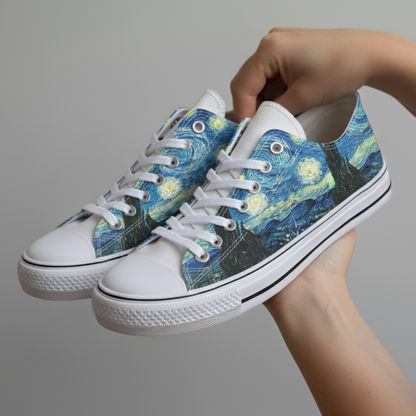 Van Gogh Inspirierte Sternenhimmel Sneakers