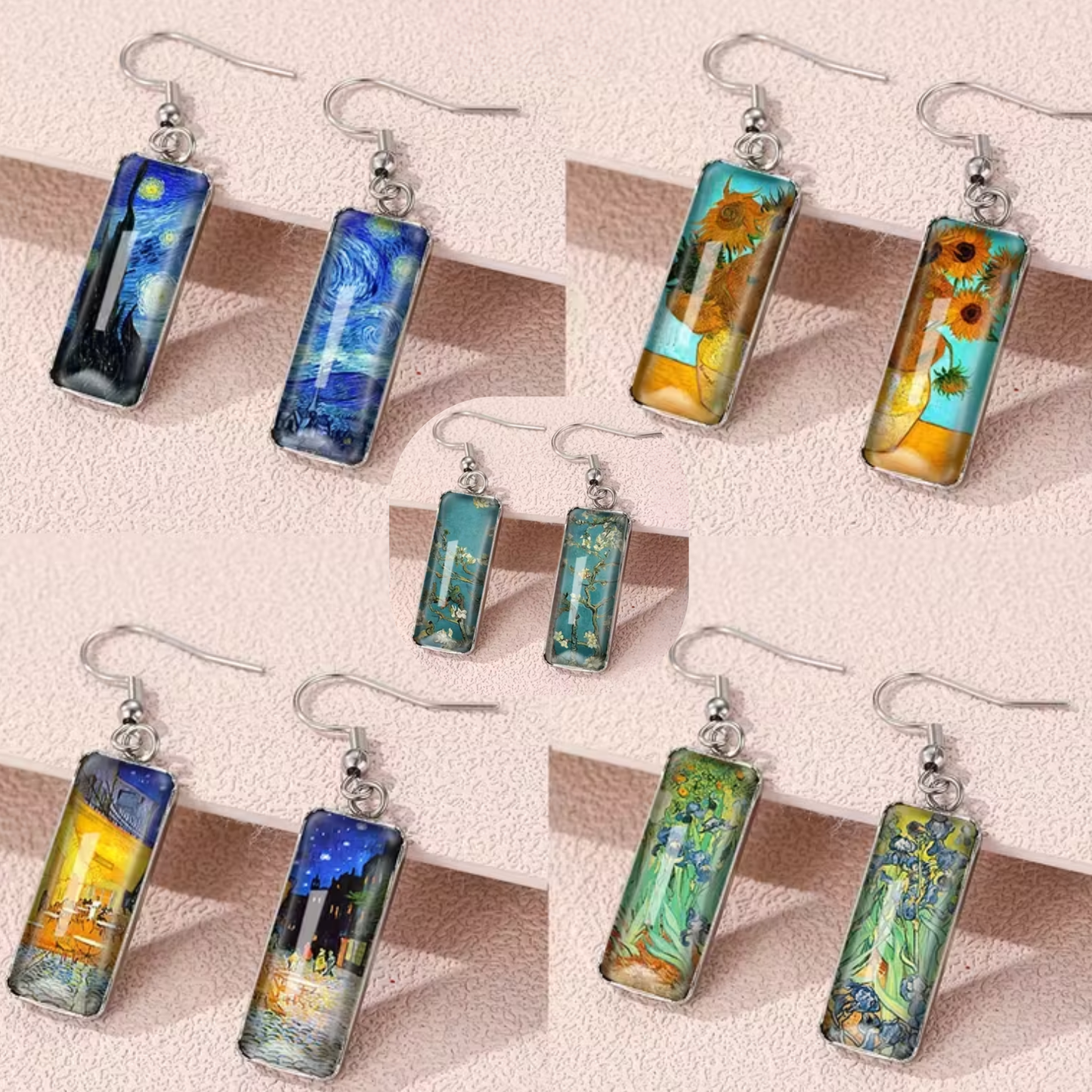 Orecchini Uncinetto Eleganti Ispirati a Van Gogh